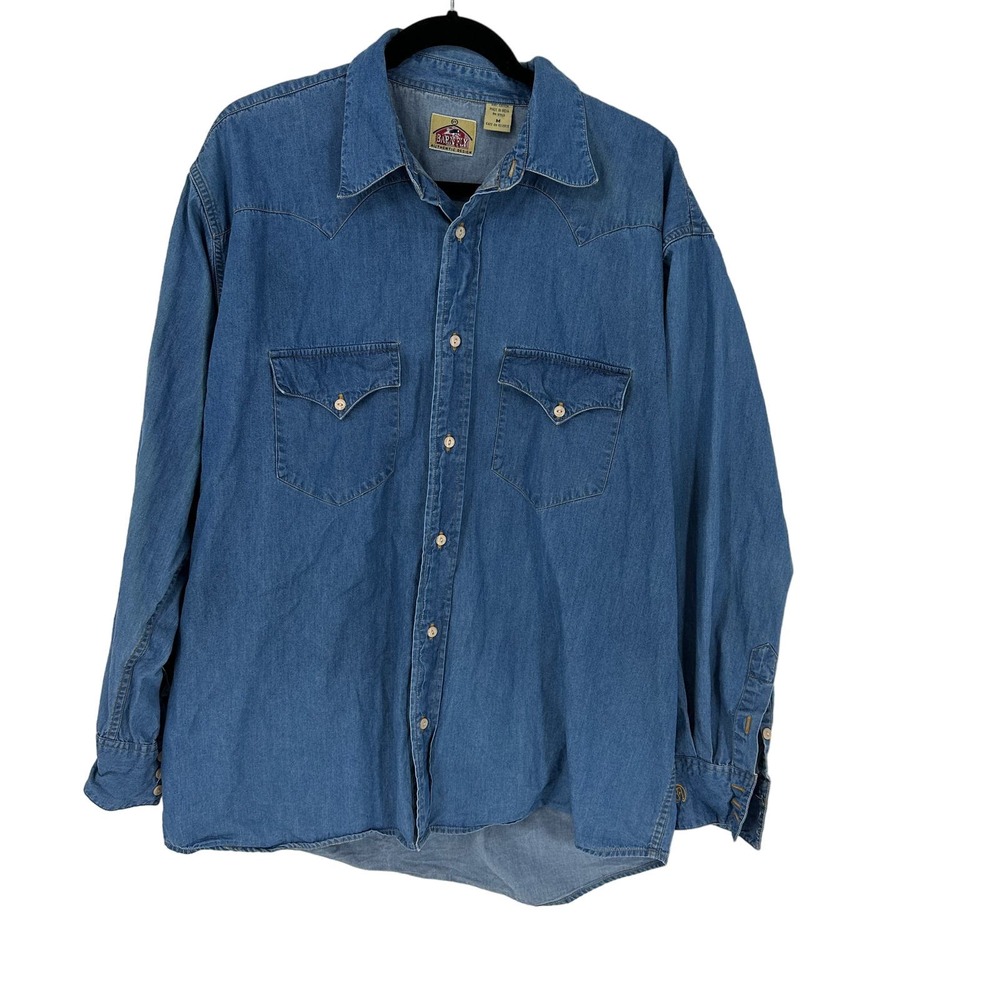 Denim Casual Button Down Shirt